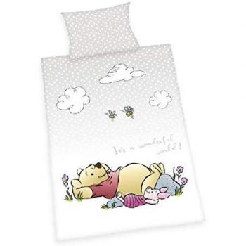 Herding Winnie The Pooh Set di Biancheria da Letto, Cotone, Multicolore, 100 x 160 cm