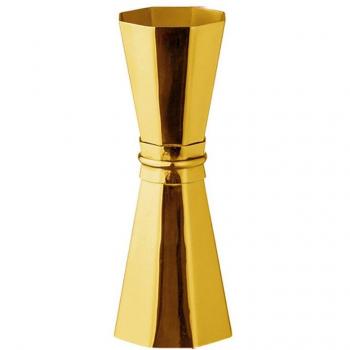 DEOUNY Cocktail Jigger 1/1,5 UNZEN Edelstahl Achteckform Kupferbeschichtet