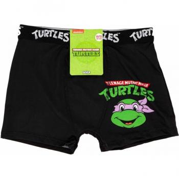 Microfibre Boxer Tartaruga Ninja Nero 12-14 Anni Enfant Nicelodeon Stretch