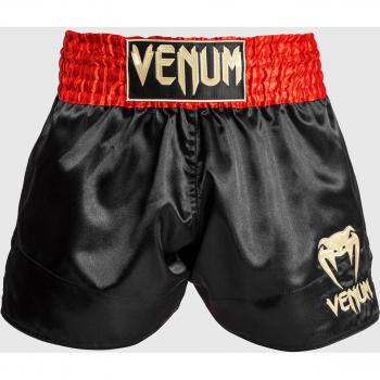 Shorts Venum Muay Thai Classiques Rouge/Noir/Doré