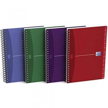 Carnet spirale OXFORD 14,8x21cm 180p ligné 7mm Couverture souple