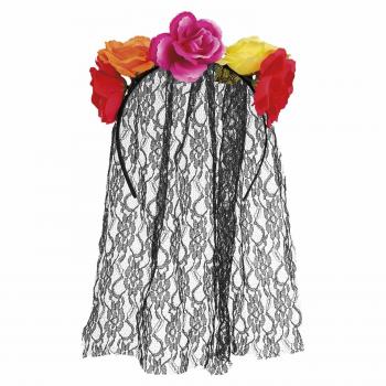 Serre-tête décoratif fleurs adultes