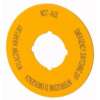 Plaque d'indication de secours 60 mm