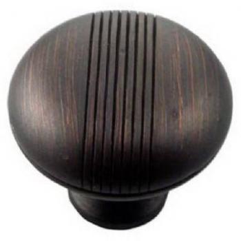 1 1/2-inch MNG Striped Cabinet Pull, Oil Rubbed Bronze Finish