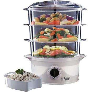 Russell Hobbs 3 Tier 9 L Capacity 800 W Food Steamer
