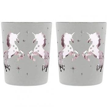 Glass Unicorn Candle Holders