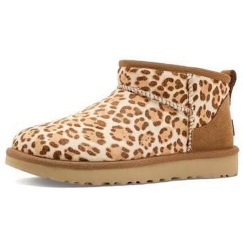 UGG Classic Damenstiefel Beige – Leder, Größe 41, Winterboot