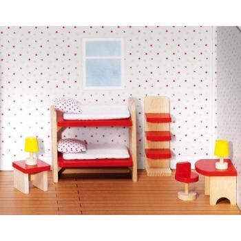 Puppenmöbel Kinderzimmer 11-teilig