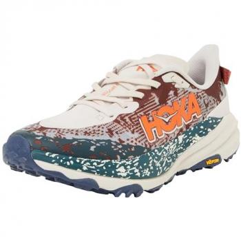 HOKA Speedgoat 6 Trailrunningschuhe Herren rot/beige Größe 42