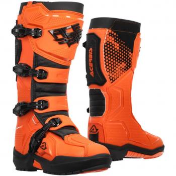 Stivali Moto Acerbis Artiglio 42 Chiusura a 4 Ganci Arancio Nero
