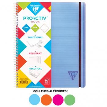 Cahier Ligné 160 pages A4+ 22,5x29,7cm Proactiv'Book Clairefontaine Polypro