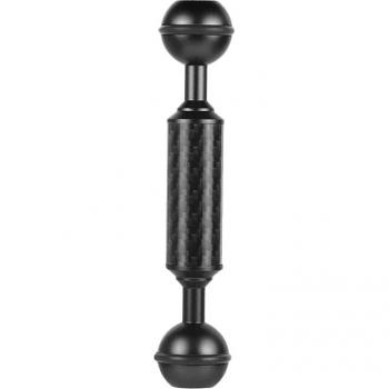 Fibre de carbone bras d'extension 1 pouce double balle caméra plongée D20MM 5 pouces, éclairage subaquatique + trépied de flottabilité