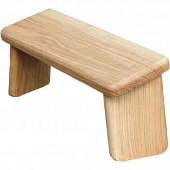 Banco de meditación de roble natural