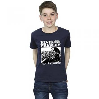 T-shirt enfant Elvis Bleu Cœur Brisé
