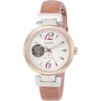 Pink Croc Leather Seiko LUKIA Mechanical Women's Watch – SSVM048 White Dial