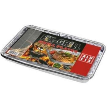 Alufix Grilovací misky 34 × 23 × 2,5 cm – sada 3 ks
