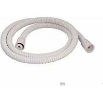 Flexible de douche en PVC ondulé Blanc Plumbob 920408
