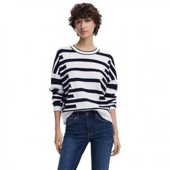 Copenmaglia Donna Desigual Marinaro/Blanca