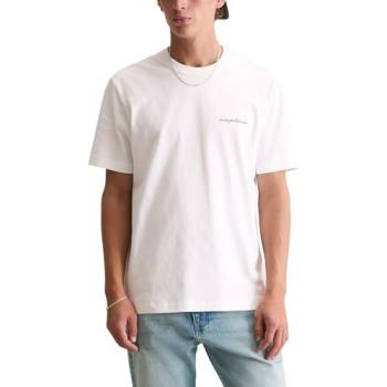 Weißes Silk‑Baumwoll-T-Shirt MARC O'POLO DENIM – Damen XL, Rundhals