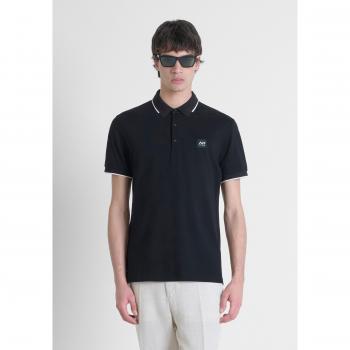 Antony Morato Polo Regular Fit Piquet Cotone Patch Logata