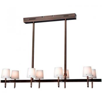 LÁMPARA DE TECHO BRONCE RECTA LINEA VÉRDADE LUSTER