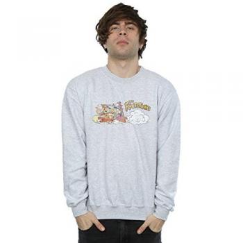 Tessuto Grigio Flintstones Uomo XL Felpa