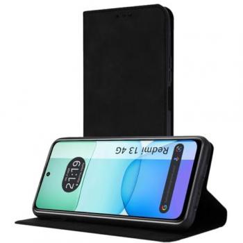 Funda Libros y Tarjetero Polipiel, Xiaomi Redmi 13 4G – Negro