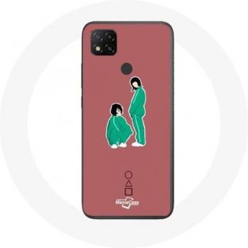 Xiaomi Redmi 9C Beschermhoes Squid Game Ji Yeong nummer 240 en Kang Sae Byeok nummer 067