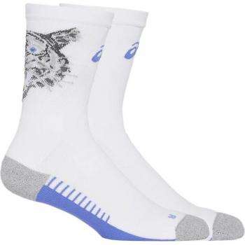 Asics Calcetines Performance Run Crew Blanco, Tamaño Medio
