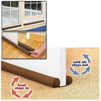 Twin Door Draft Stopper