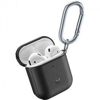 Černé pouzdro CellularLine Defender pro Apple AirPods (2018/2019)