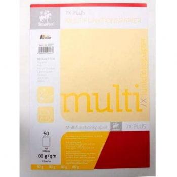 Staufen Multifunktionspapier A4 80 g/qm rot, 50 Blatt