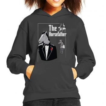 Kid’s Cloud City 7 BoJack Horseman Horsefather Hoodie – Charcoal