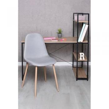 Conjunto de Escritorio Kecil y Silla Teok de Tela