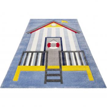 ESP‑21070 Sea Castle Kids Carpet – Rechteckig, 13 mm, Blau, Polypropylen