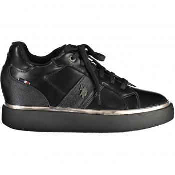 U.S. Polo Assn. Black Logo Lace-Up Sneakers