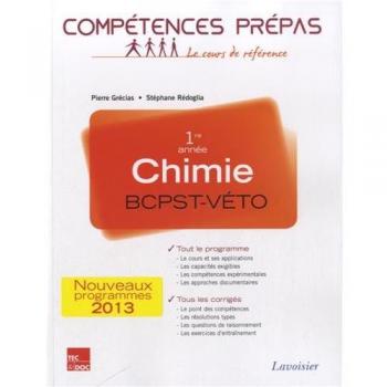 Chimie 1re année BCPST-VÉTO
