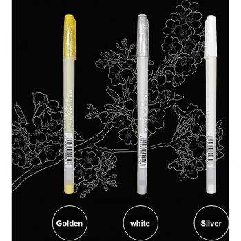 Set de 3 surligneurs Touchnew : blanc, argent, or, idéal pour l'illustration et la mise en valeur des annotations