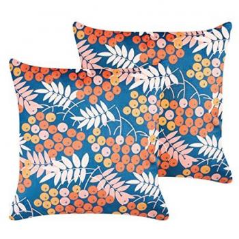 Juego de Cojines Beliani Sumac 45cm x 45cm, Motivo Floral