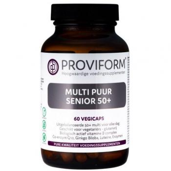 Proviform Multi puur senior 50+ 60vc – 60 capsules, 30 mg per capsule, vegetarische capsuline