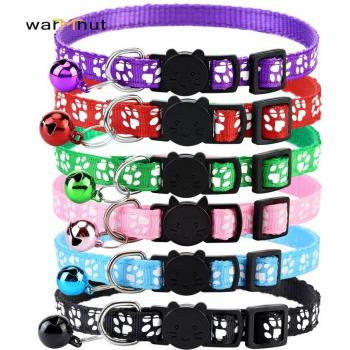 WarmHut Nylon Cat Collar with Bells