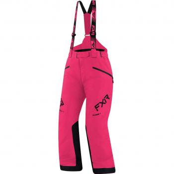 Pantalon Bavoir FXR Fresh 2023 pour Motoneige – Femme Noir Rose Taille S