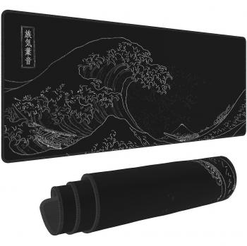 Tapis souris géant « Grande Vague » black XL