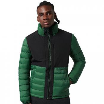 Giacca Puffer Nero Verde Superdry Expedition M
