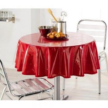 Nappe cristal transparent ronde 180 cm