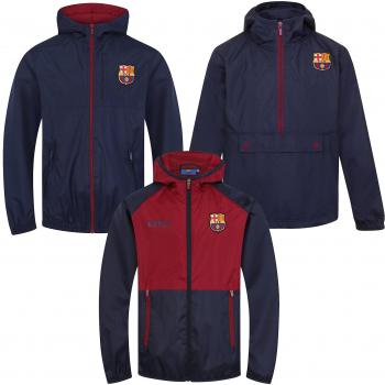 Chaqueta de Ducha Barça Kids, Windbreaker Oficial, 12‑13 años, Color Rojo Marina
