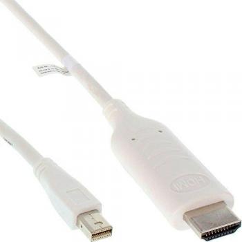 InLine Mini DisplayPort zu HDMI Konverter Kabel mit Audio, 5 Meter