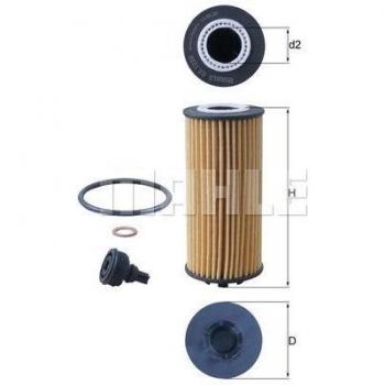 MAHLE ORIGINAL Oljefilter OX 1238D till 2 Active Tourer och X1