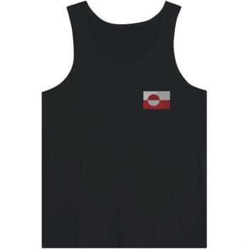 Unisex Black Greenland Flag T-Shirt – 100% Cotton, Athletic Fit