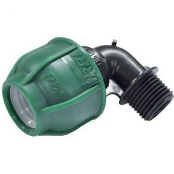 Gomito compressore maschio PN10 32 mm per tubo 1 mm